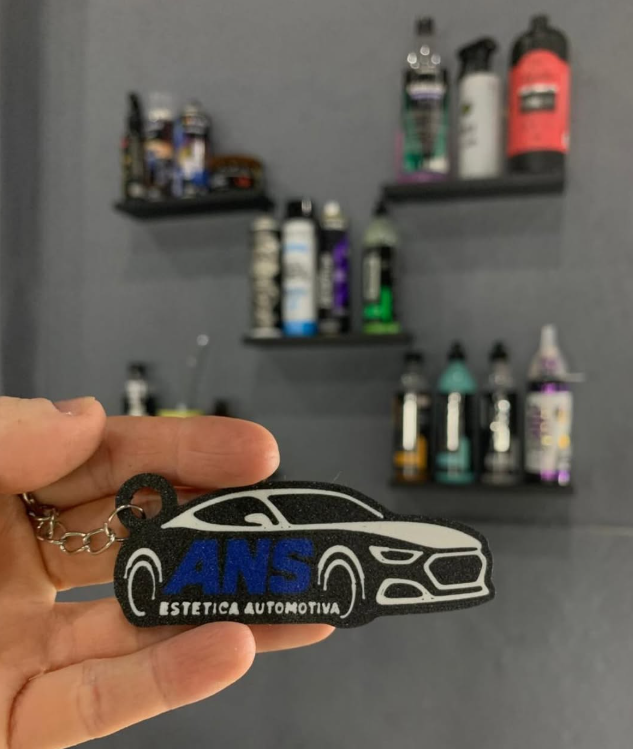 Produtos nobres Vonixx e chaveiro personalizado ANS Estética Automotiva