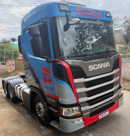 Caminhão Scania R500 detalhamento pesado ANS